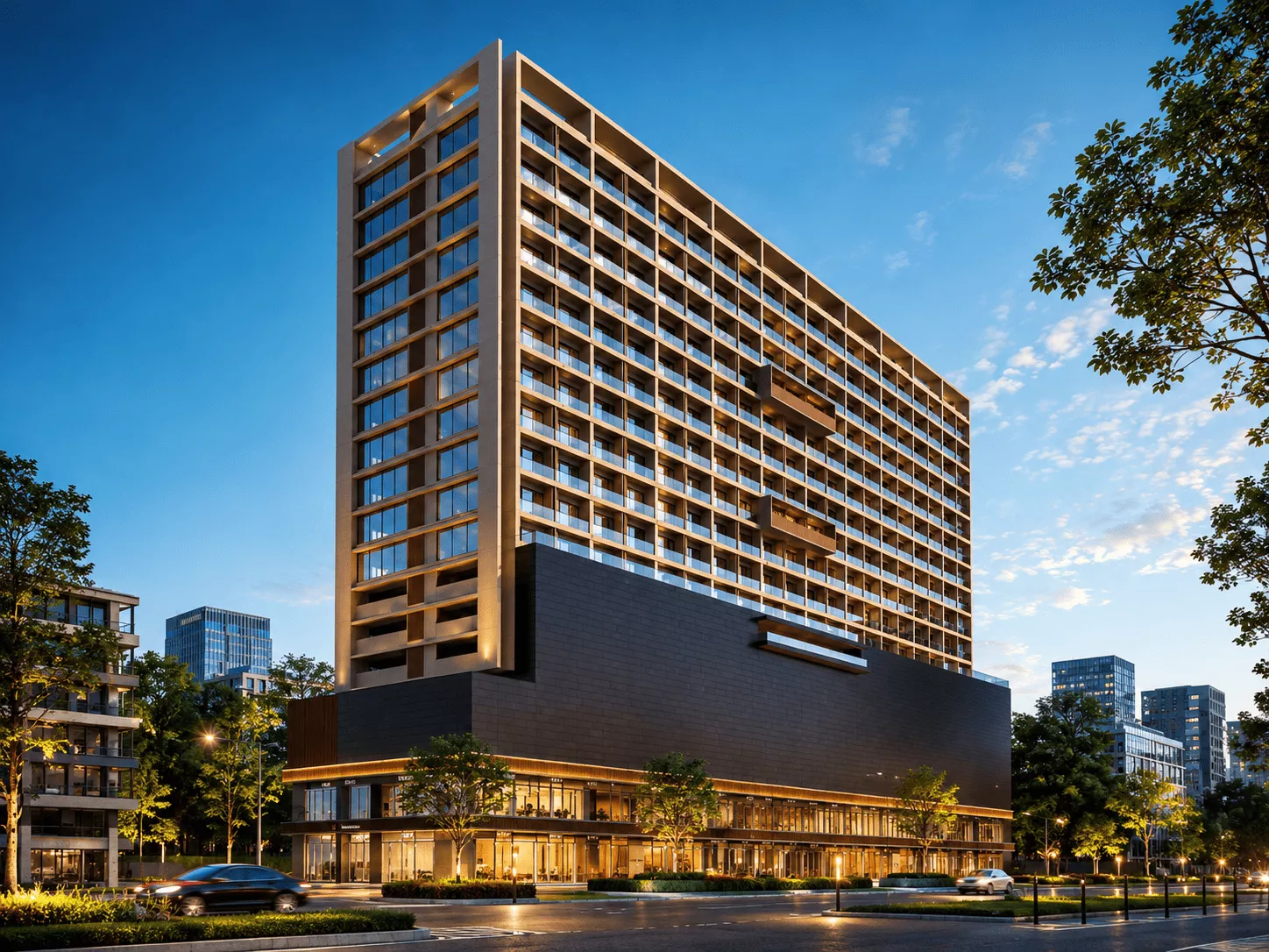 Westgate Business Park signature corner elevation